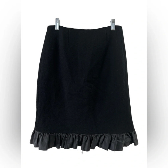 Rickie freeman black ruffled mini skirt - Picture 1 of 4